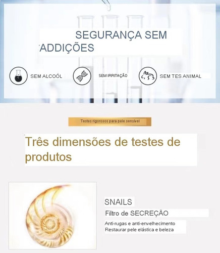 Anti Rugas Clareador Facial 24k Gold Snail Serum Laikou 17ml Momento De Aplicação Dia/noite Tipo De Pele Todo Tipo De Pele