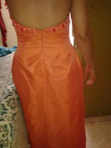Vestido Anaranjado Talla M (Usado)