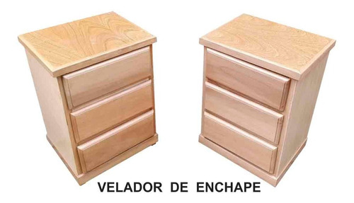 Velador,mesa De Noche ,madera Capirona Con Enchape