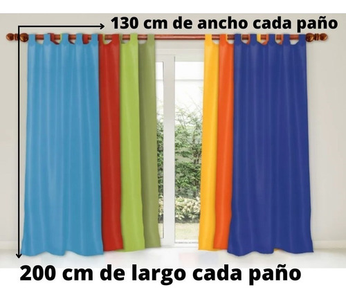 Juego De Cortina Tropical Mecanico Con Presillas 130x200 Chocolate
