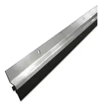 Comprar Raketa Zocalo 1 Mt Fijo Puerta Aluminio Pulido Burlete Color ALUMINIO Y NEGRO Recto