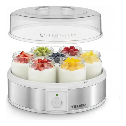Yogurtera Fabrica De Yogurt Yelmo Yg-1700 7 Jarros Tapas De Colores