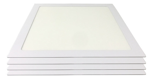 Panel Embutir Cuadrado 24w 220v Hogar Oficina Trefi Pack X4