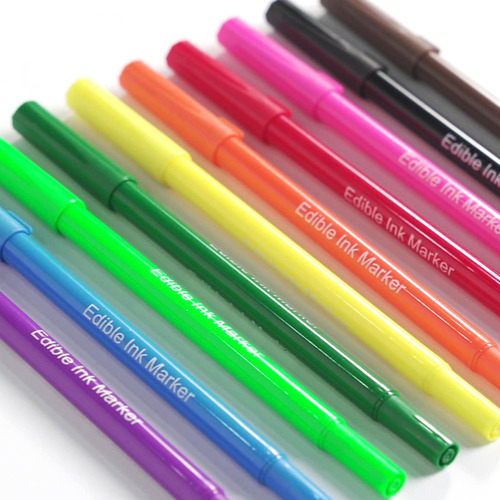 Ei. Marcadores Para Colorir, Canetas, Alimentos Para
