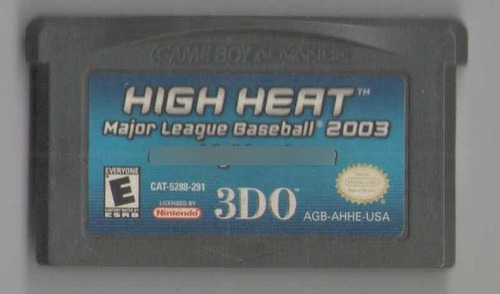 High Heat. Major League Baseball. Nintendo Usado. Qqa.