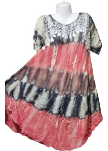 Vestido Indu 2/3xl Coral Grande Especial Divino