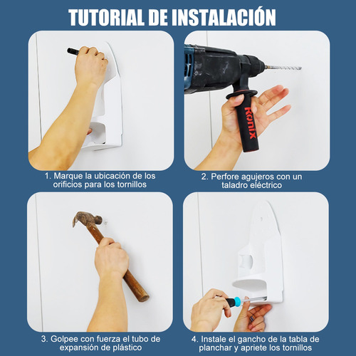 Soporte Para Tabla De Planchar Para Montaje En Pared