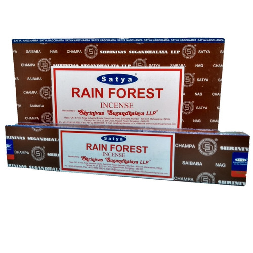 Incenso Satya Rain Forest Cx.12un.15g+ Brinde + Frete Grátis