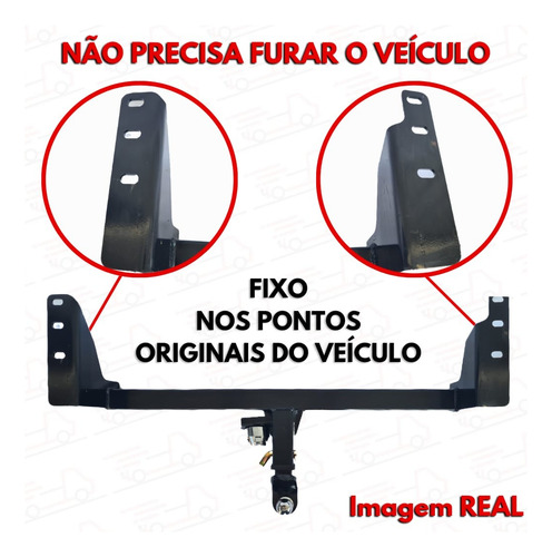 Engate Reboque Removivel 1500kg Ford Ranger 2019 2020 2021