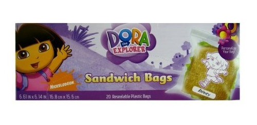 Bolsas De Sándwich Personalizables Dora The Explorer -