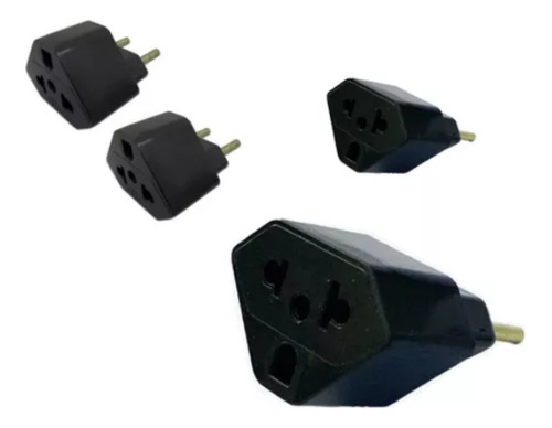 2 Pçs Kit Adaptador Triangular 10 / 20 Amperes Triangulo