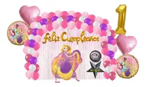 Comprar Kit Decoracion Fiesta Globos Princesa Rapunzel Enredados 80p