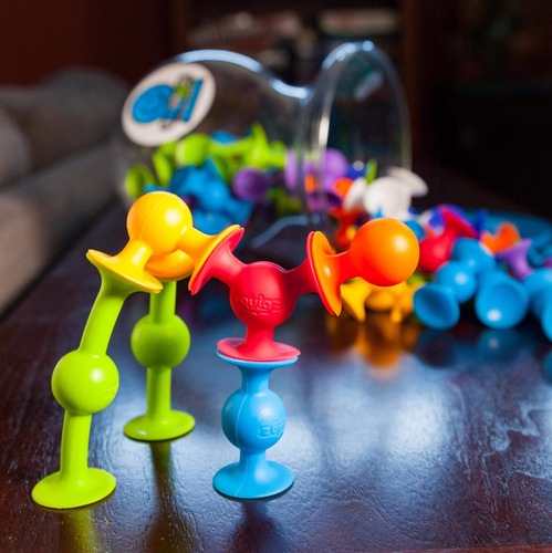 Fat Brain Toys Squigz Deluxe Set - Juguete De Construcción C