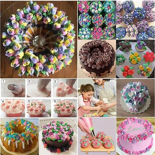 Kit Boquillas Pasteleras Rusas Piping Reposteria Decoración