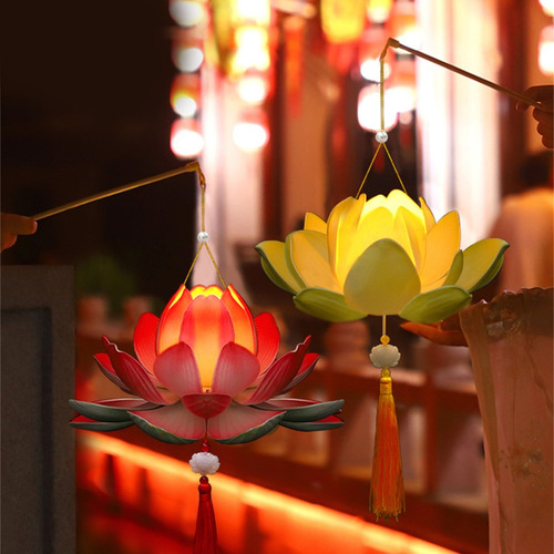 Blossom Flower Lanterns Light Lamp Party Glowing Lanterns Fo