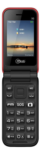 Mlab SOS Senior Phone Shell 3G (2.4") Dual SIM rojo