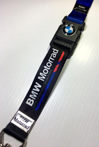 Bmw Motorrad Motorsport Chaveiro Cordão Id Original Azul