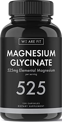 Magnesio Glycinate 525 Mg Complejo Elemental -125% Dv K6jww