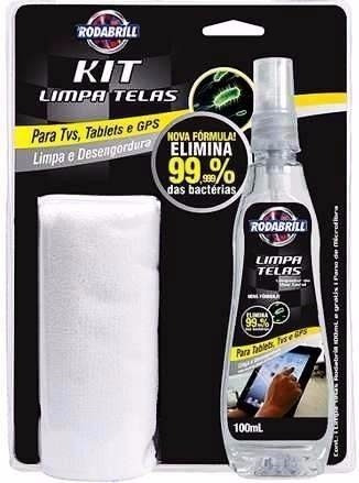 Kit Limpa Telas Rodabrill Tvs, Gps, Tablets Espelho Celular