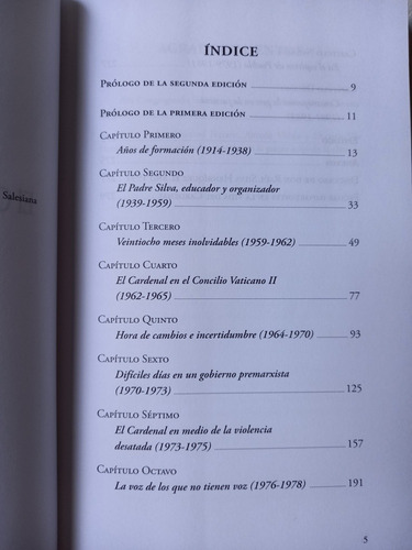 Libro Con La Vida Y Obra Del Cardenal Raúl Silva Henriquez (Usado)