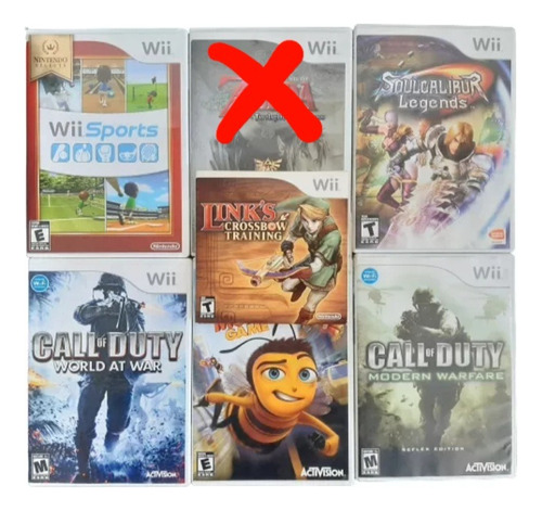 Videojuegos Originales Nintendo Wii Soul Calibur, Zelda, Bee