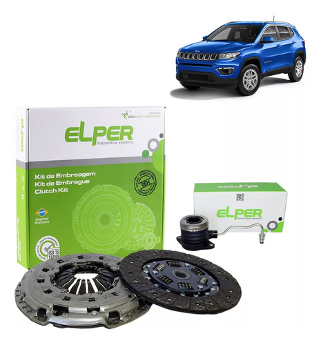 Kit Embreagem Jeep Compass 2.0 2016 2017 2018 2019 Elper