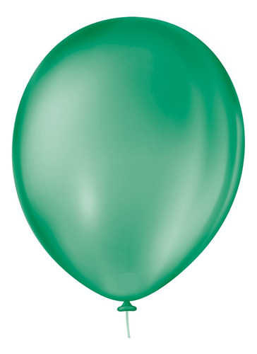 150 Unid - Bexiga Balões Liso Redondo Nº 7 Verde Escuro