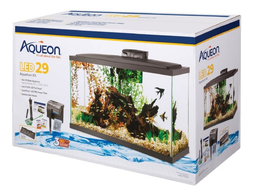 Acuario Agua Dulce Aqueon Led 29 Gal Kit Completo