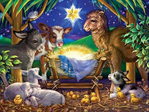 A Child Is Born Christmas Jigsaw Puzzle 550 Piezas