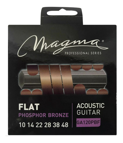 Encordado Guitarra Acustica Magma Ga120pbf Flat