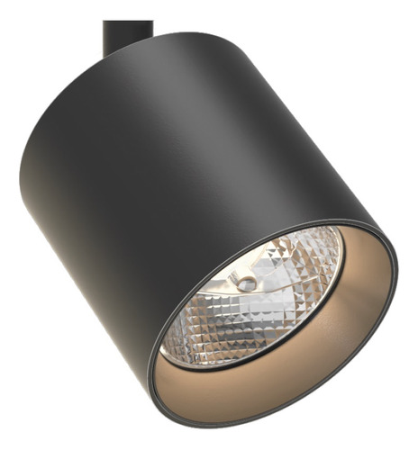 Cabezal Coco Ar111 Negro Idea Led 12w Calida Incluida