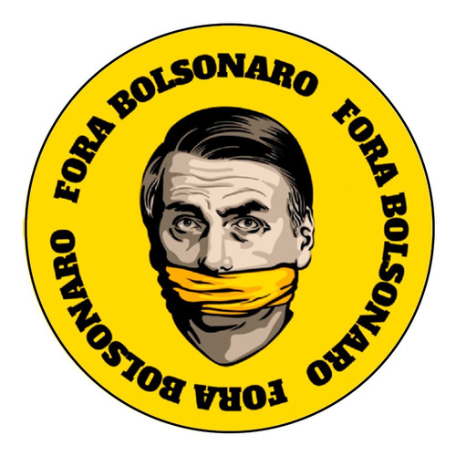 100 Etiquetas Adesivos Politica Fora Bolsonaro M3