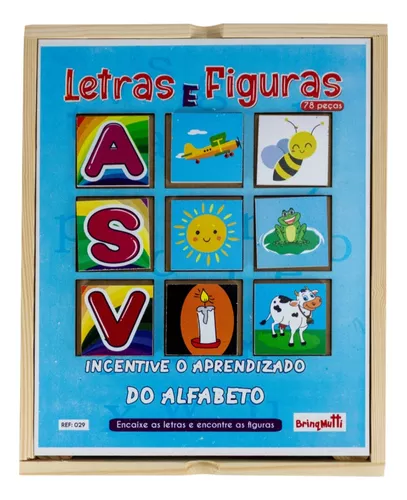 Jogo Educativo Inteligente Letras E Figuras Alfabetização