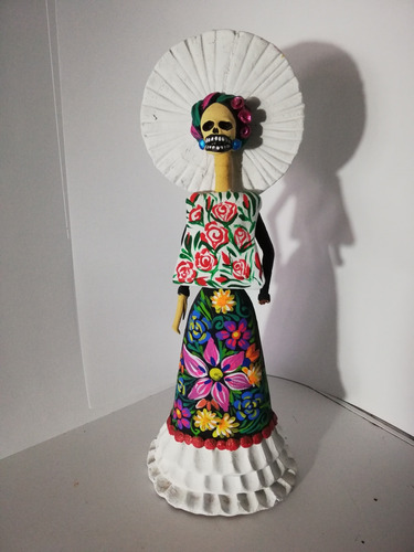 Catrina De Barro De 30 Cm 