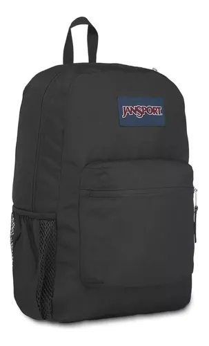 Mochila escolar JanSport Cross Town color negro diseño liso 26L