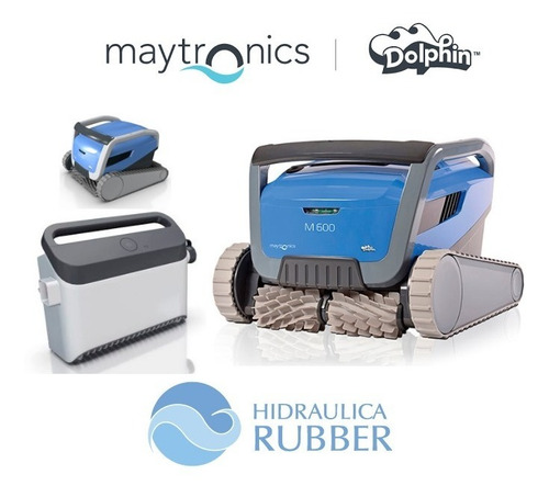 Imagen 4 de 9 de Robot Limpiapiscinas Dolphin M600 Semipro Hidraulica Rubber