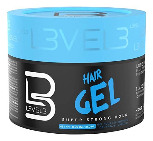 L3 - Gel Para El Cabello - Superfuerte - Sin Escamas - Bril.