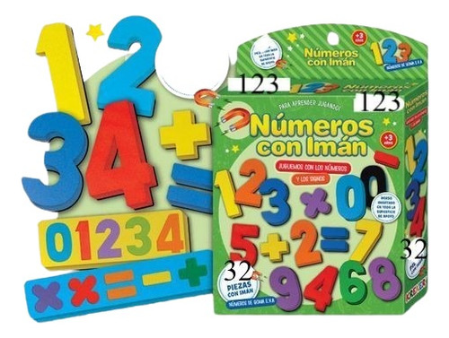 33 Letras Abc + 32 Números Magnéticos Goma Eva Grandes 5cms