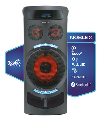 Torre de Sonido Noblex MNT290 Con Bluetooth Negro 100V/240V