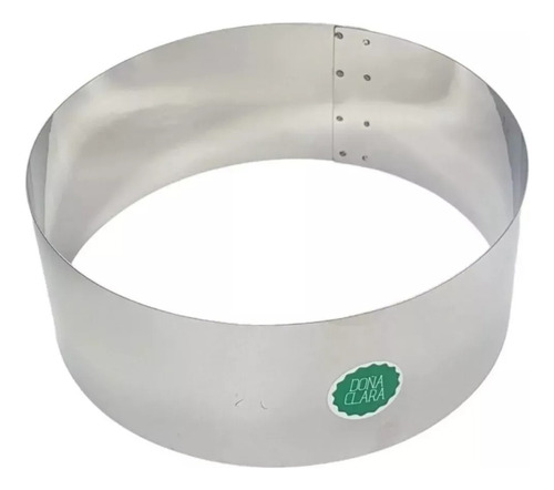 Aro Cintura Redonda Alta Ø18cm Acero Inox Torta Doña Clara Color Plateado