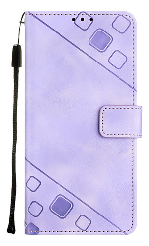 Funda Tipo Cartera Con Tapa En Relieve Para Tecno Pova4 Pro