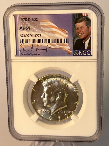 Medio Dólar Kennedy. 0.50 Ctvs De Plata 0.44. 1970. Ceca  D 