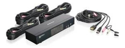 Iogear 4 Puertos Hdmi Multimedia Conmutador Kvm Con Audio, U