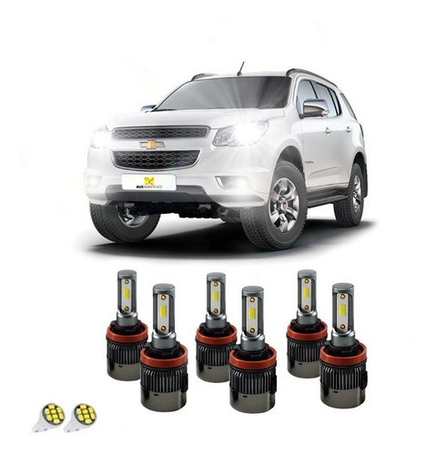 Kit Super Led Alto/baixo Milha Trailblazer Canceller Canbus