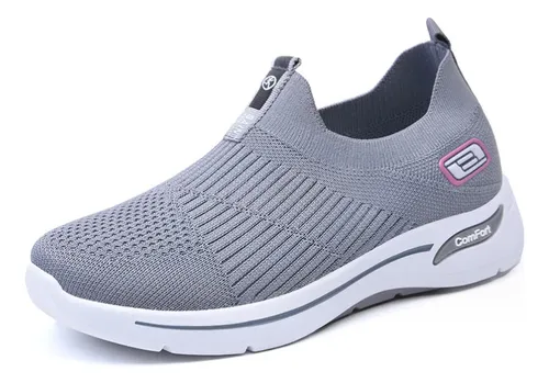 Zapatillas De Tenis De Malla Fáciles De Poner Para Mujer