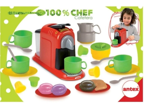 Imagen 1 de 3 de Set De Comiditas Juego De Cafetera Con Accesorio Antex Edu