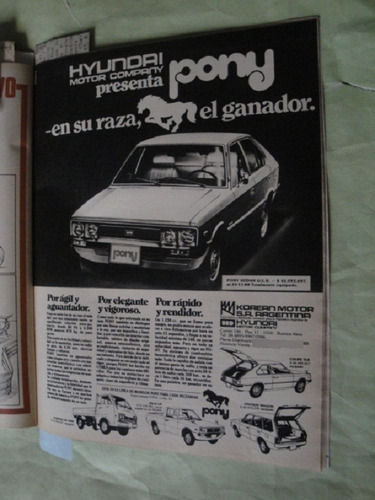 Publicidad Hyundai Pony Año 1980