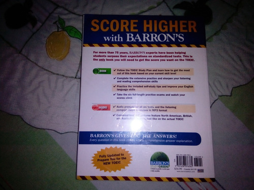 Libro Barron´s Toeic Nuevo