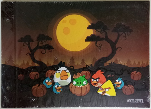 Angry Birds Carpeta Escolar N° 5 P/ Dibujo Dos Tapas Proarte