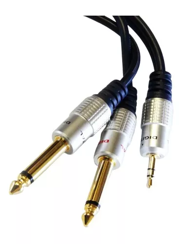 CABLE AUDIO 1 PLUG 3.5 ST X 1 PLUG 6.3 ST 1.5MT